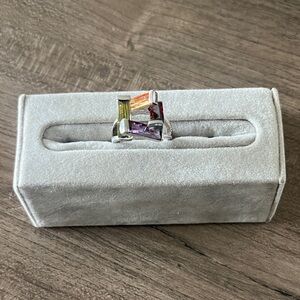 sterling silver topaz ring